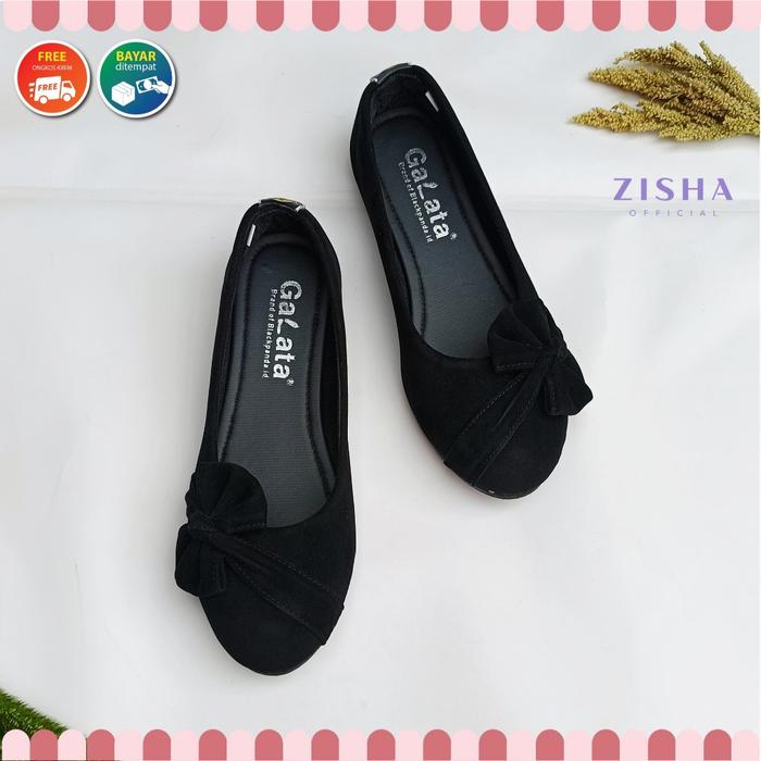 Flat Shoes - Sepatu Black Panda - Sepatu Wanita - Black Panda Kirey Black
