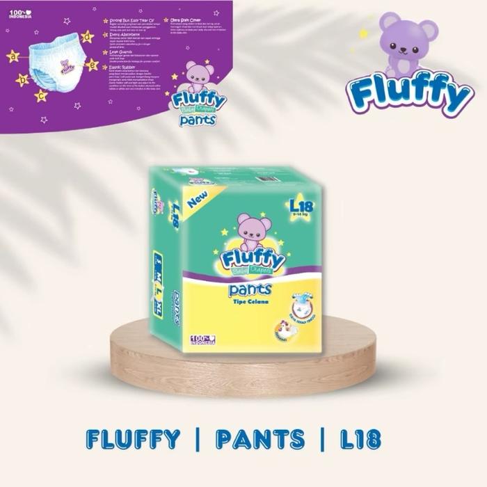 [PAKET 1 BALL] FLUFFY POPOK BAYI TIPE CELANA L18 BABY PANTS FLUFFY POPOK BAYI CELANA MINI SIZE