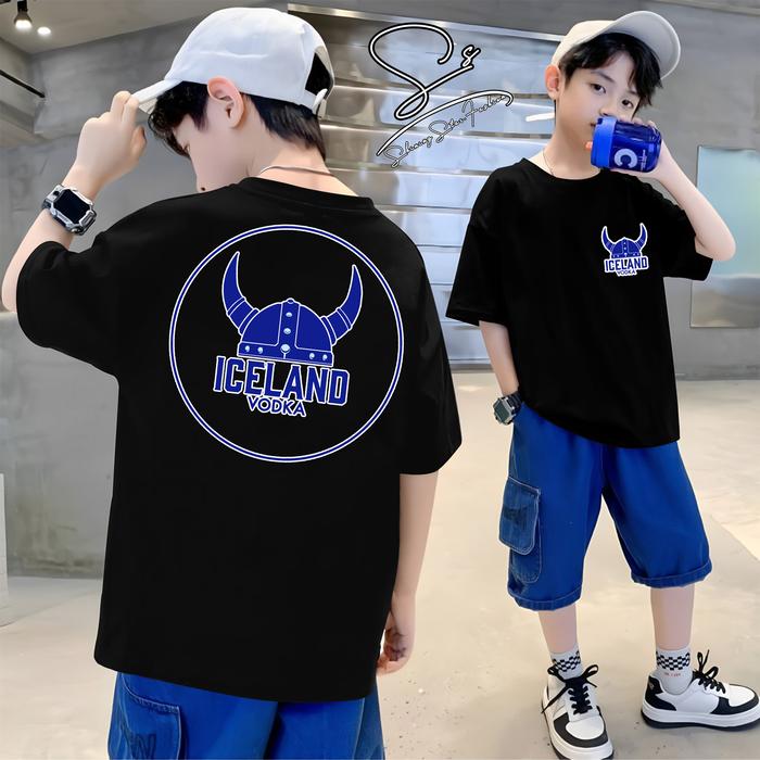 Kaos anak Iceland Vodka / Baju Distro Iceland Vodka / Pakaian Pria Dan Wanita / Atasan