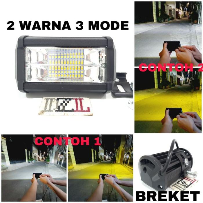 MYTH LAMPU TEMBAK LED CWL 24 MATA 2 WARNA PUTIH DAN KUNING 3 MODE STROBO