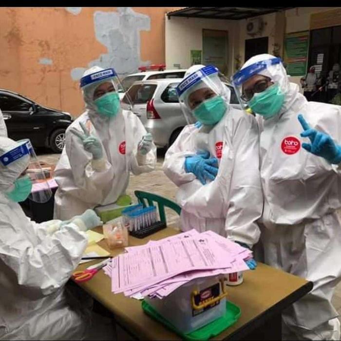 Baju Rumah Sakit Medis APD Hazmat Boho Disposable Protective Coverall