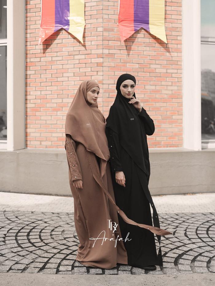 TRZ - ARAFAH Dress Set Gamis Umroh Haji Marzen Anti UV Muslim