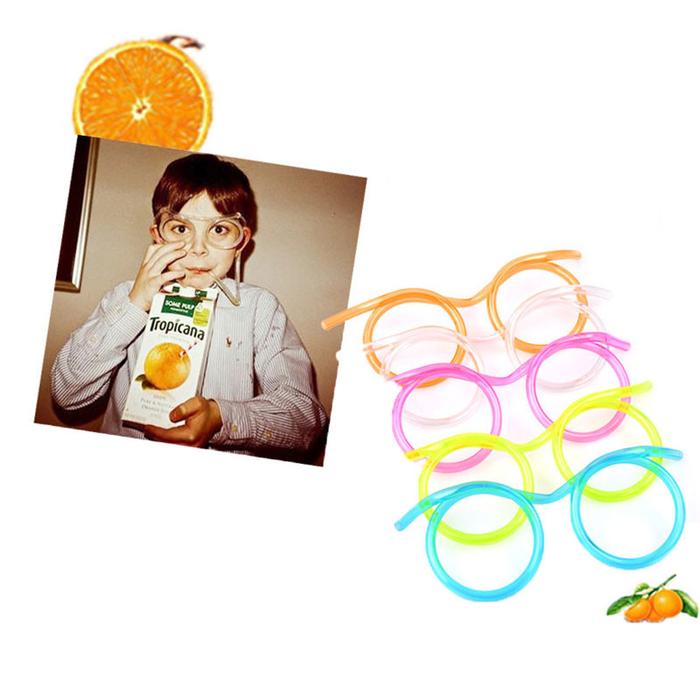 Sedotan Kacamata / Sedotan anak dewasa kacamata minum / Sedotan kacamata sedotan