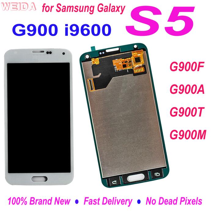100% Tested LCD For Samsung Galaxy S5 i9600 G900 G900F G900A G900T