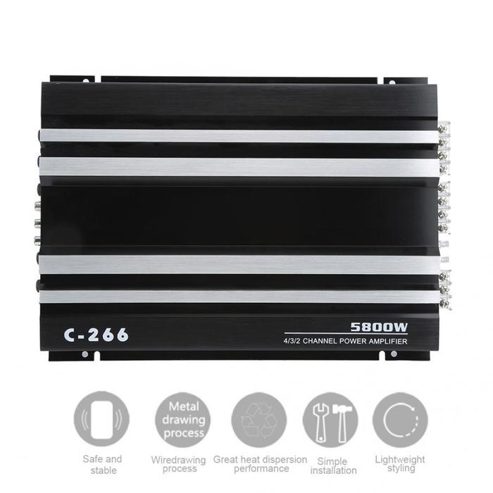 5800W 12V High-Power Amplifier Mobil Hi-fi Portabel Audio Stereo