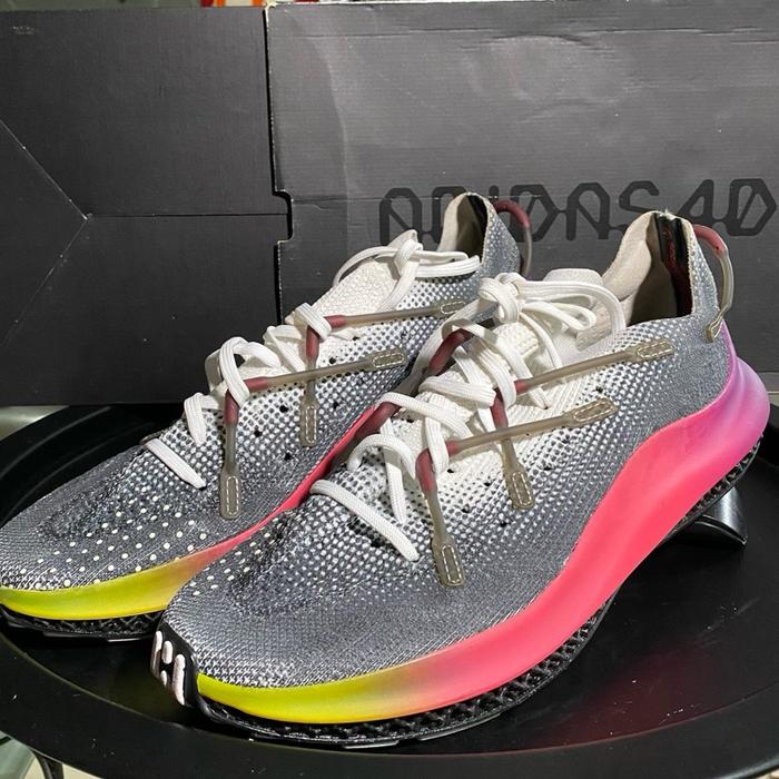 Sepatu sneakers Adidas Fusio 4D Cloud White / Ultra Purple / Core Black