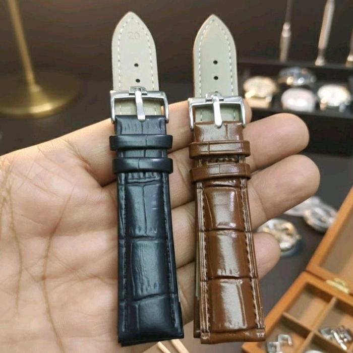 Strap Tali Kulit Chroco OM3GA Quality Import Kulit Asli 20mm
