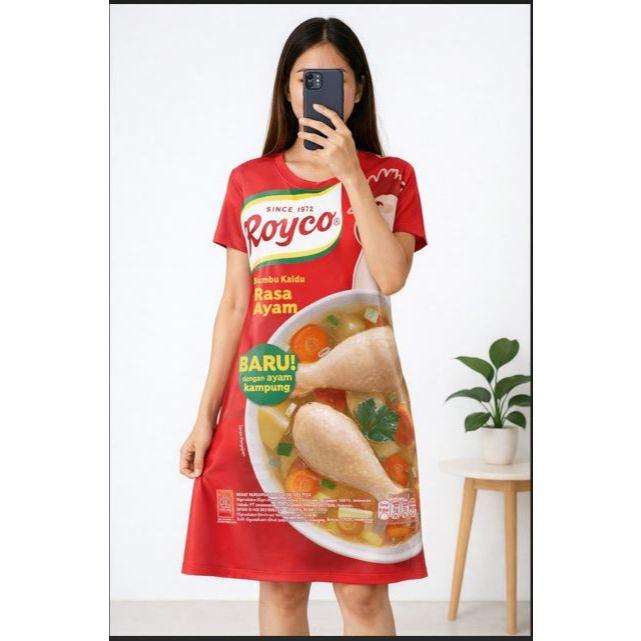daster Kaos Bumbu Dapur Royco Garam Masako Micin Sasa Msg Bahan Semi Cotton Unik Lucu