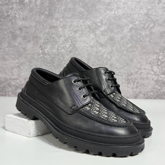 Dior Oblique Logo Derby Shoes