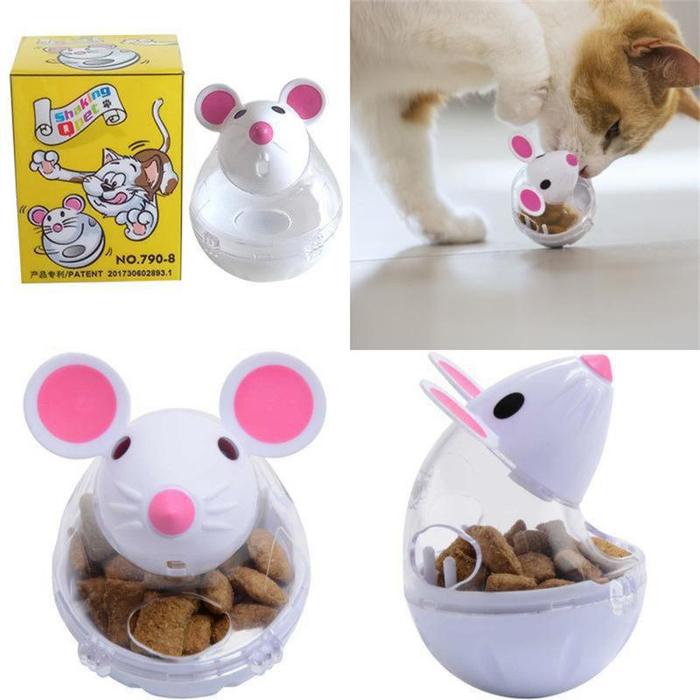 Cat Automatic Feeder Cat Mice Food Tumbler Cat Food Toy Ball