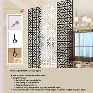 DEKORASI SEKAT RUANGAN DEKOR KAMAR MOTIF ORIENTAL SDO 99 - SEKAT RUANGAN DEKORASI MOTIF BATIK