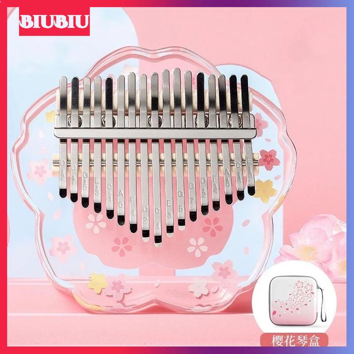 【READY】Alat Musik Kalimba 21 keys / 17 keys Acrylic BONUS Tas / Kalimba17 Key untuk pemula Piano jar
