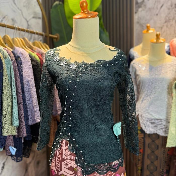 Kebaya payet mutiara (new arrivall) brokat fatmawati lace atasan saja Wanita Dewasa