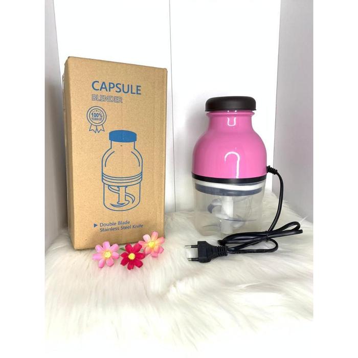 Hangyan Blender Chopper Plastik Food Grade 450 ML Blender MPASI Blender Chopper Serbaguna
