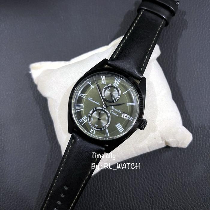 Jam Matic Pria Alexandre Christie AC3040 Kulit