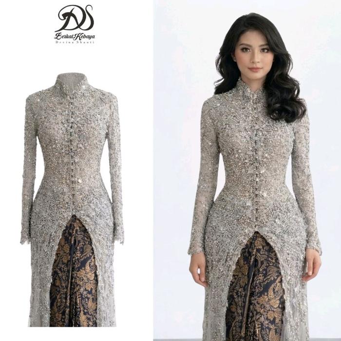 Berkat Kebaya - Kebaya Melantai yang Elegan dengan Kerah Sanghai