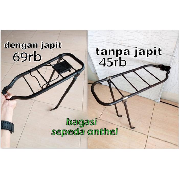 bagasi onthel lawas boncengan sepeda kebo lawasan angsang sepeda onthel hitam boncengan onthel