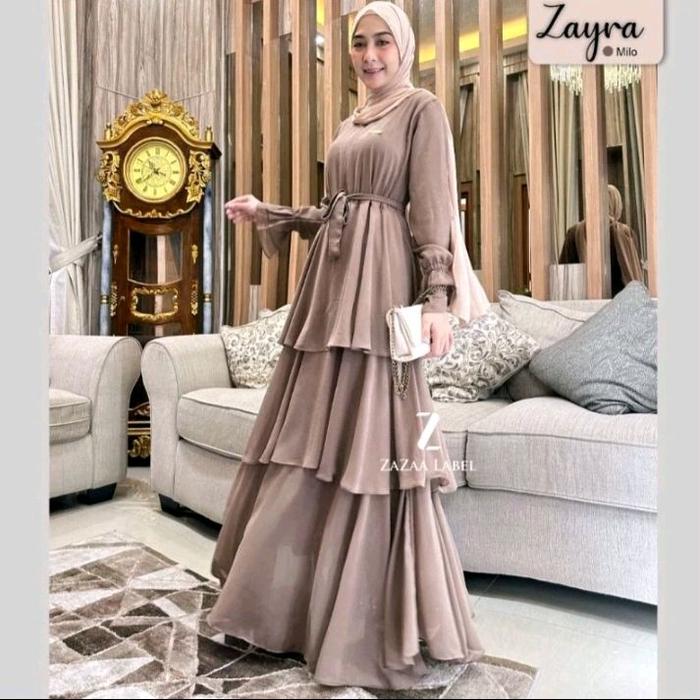 Gamis Jumbo M L XL Arbia Terbaru Gamis Remaja Pantai Mewah Elegan Busana Muslim Wanita Kondangan Pes