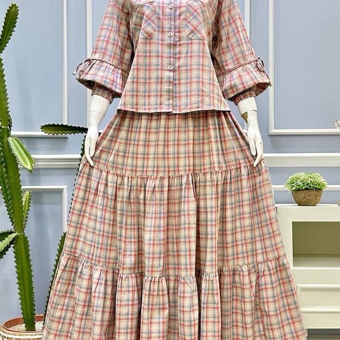 SET ROK SALVINA YS CTN TRISET TERBARU (aura) Nyaman