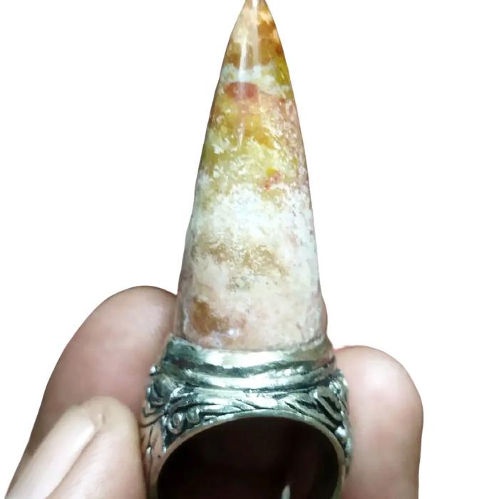 batu cincin mali gano motif taji ayam.