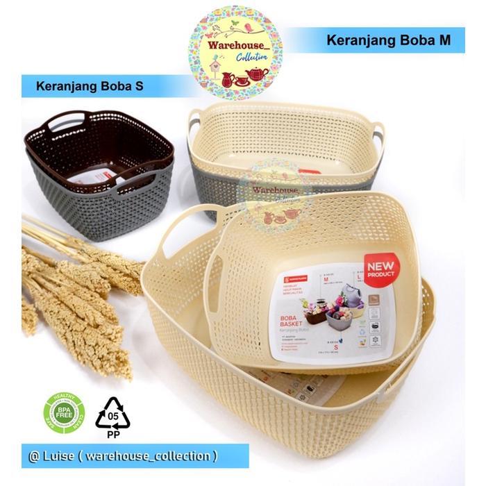 Keranjang Boba M (medium) KS125 /Tempat Wadah Penyimpanan Serbaguna/Boba Basket/per-pcs keranjang s