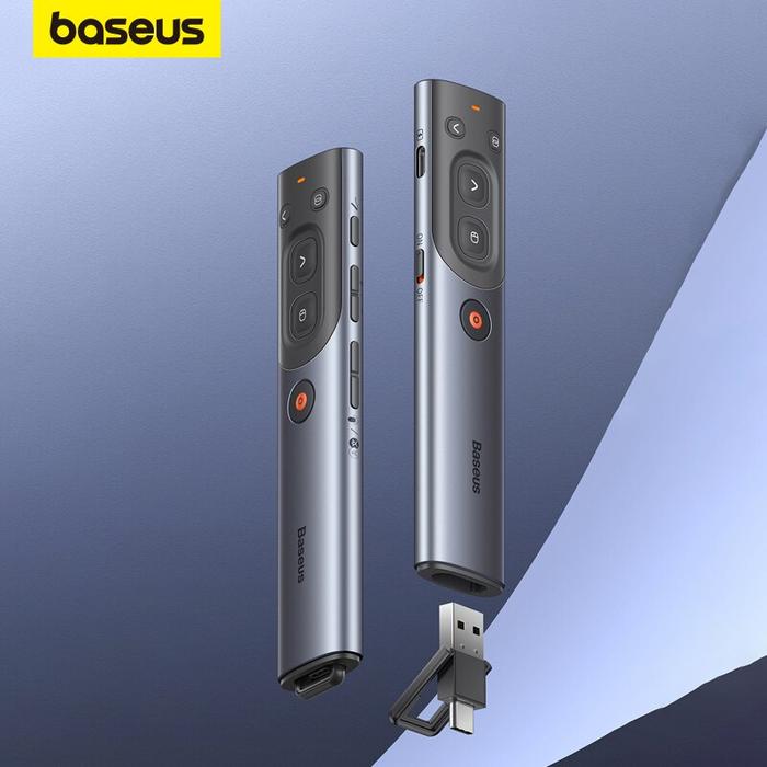 Baseus Wireless Presentation Pointer PPT Page Turner USB Pointer with