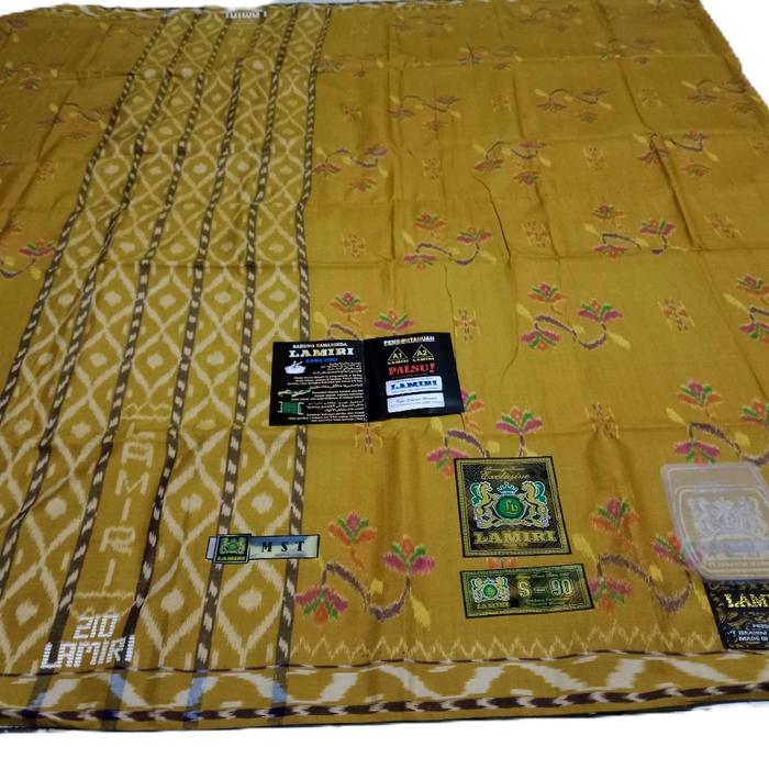 lamiri afkir mst s90 kembang gold bahan sutra afkir ringan tanpa dompet gandol