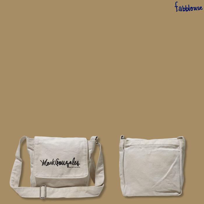 Mark Gonzales Canvas Shoulder Bag