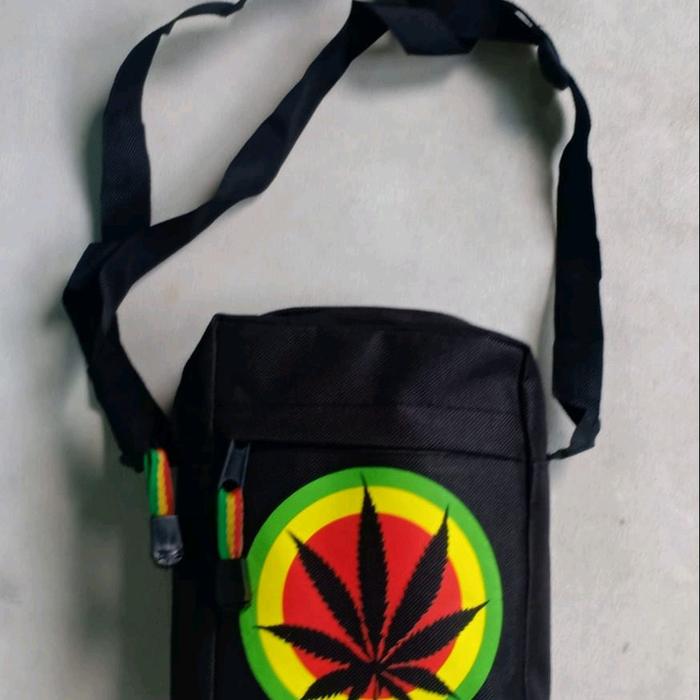 JATIMAIKA tas rasta tas daun reggae tas slempang rege tas selempang reggae sling bag jamaica