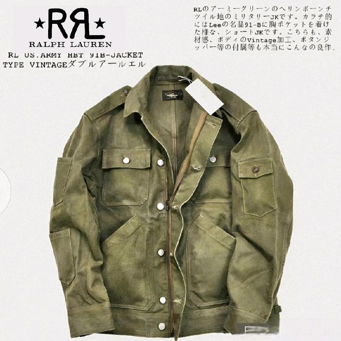 RALPH LAUREN  US ARMY CANVAS JACKET. USA