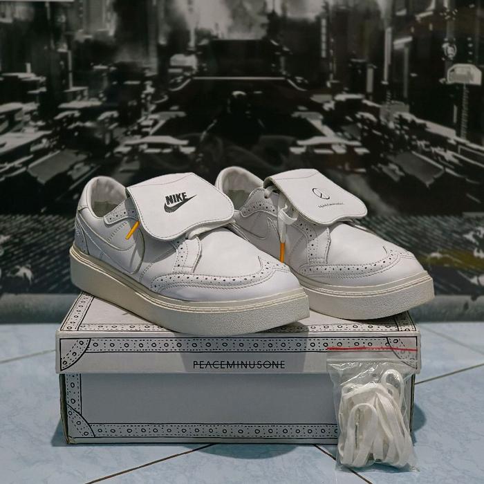 Sepatu Nike Kwondo x Peaceminusone G-Dragon Triple White Size 43 Original