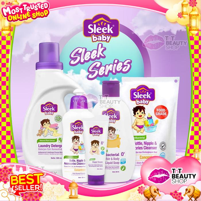 Sleek Baby Series Sleek Nipple Baby Accessories Cleanser Diaper Cream Sleek Baby | TnT Beauty Shop