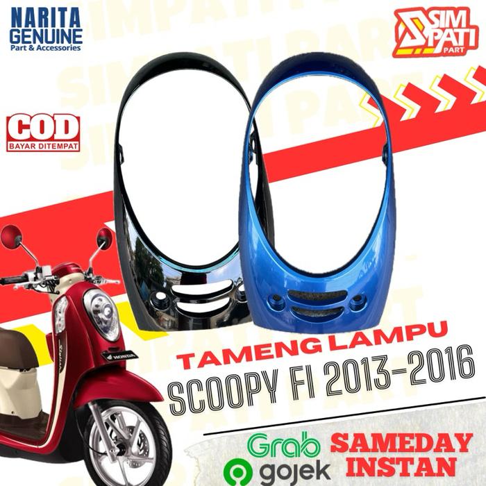 TAMENG LAMPU DASI PANEL COVER LAMPU DEPAN SCOOPY FI K16 2013-2016