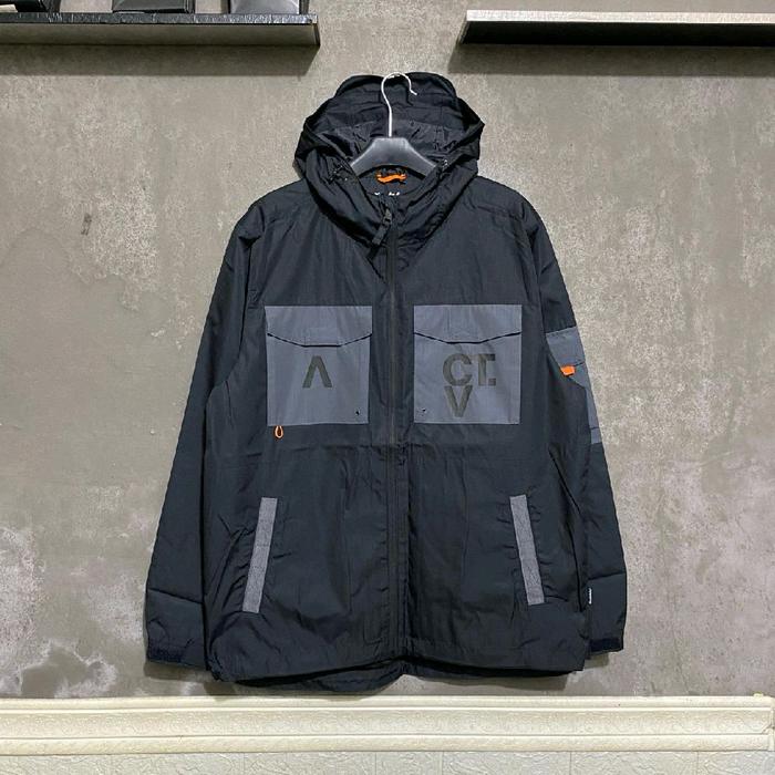 Jacket Outdoor BLOODS ACTV MILITARY ORIGINAL.!!! BLACK Jaket Pria Parasut