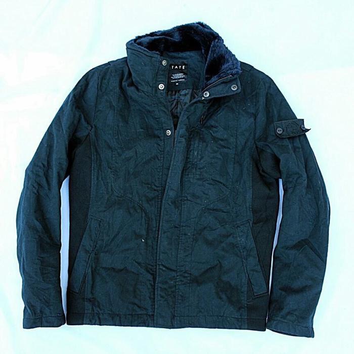 TATE uk Casual Weekender Jacket  With Patch Like stone island  Size Fit M