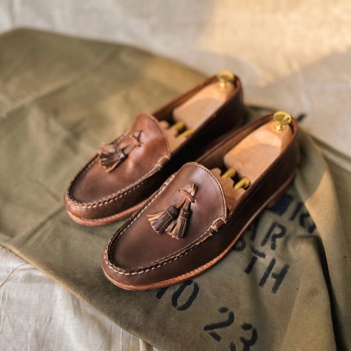 rancourt and co loafers tassel made in usa moccasins not penny loafer gh bass haruta jm wetson alden