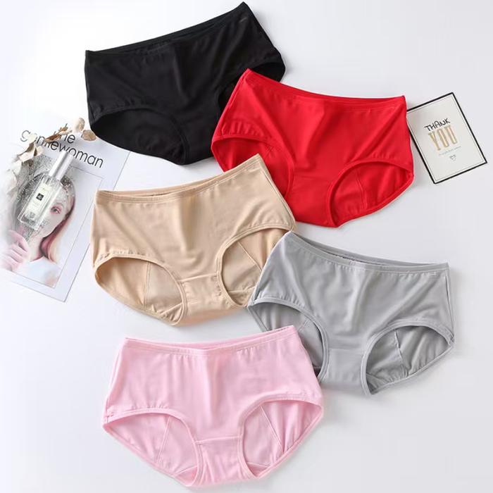 COD Celana Dalam Bahan Katun CD Polos Wanita Tersedia M-XXL Paketan 1/2 Lusin Lembut Halus Nyaman Di
