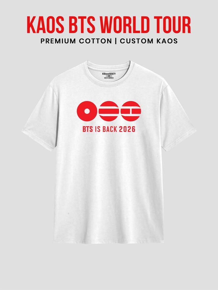 TSHIRT BTS ARIRANG World Tour Cotton Combed Namjoon J-hope Suga Jimin Jin Taehyung Jung kook