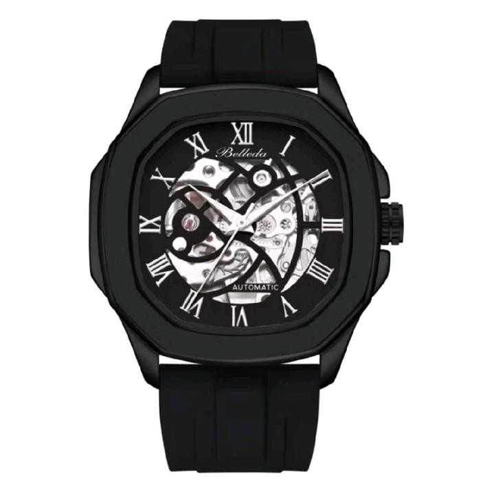 BUY 1 GET 1..JAM TANGAN PRIA WANITA BELLEDA AUTOMATIC 9484 RUBBER