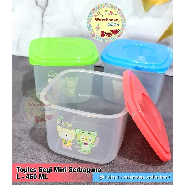 Toples Mini Serbaguna / Sealware Segi Large Malenna L - 240 ML/tempat mpasi/tempat bumbu basah