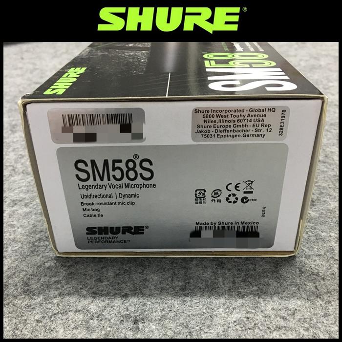 Shure SM58 mikrofon dinamis vokal berkabel legendaris, 2 buah