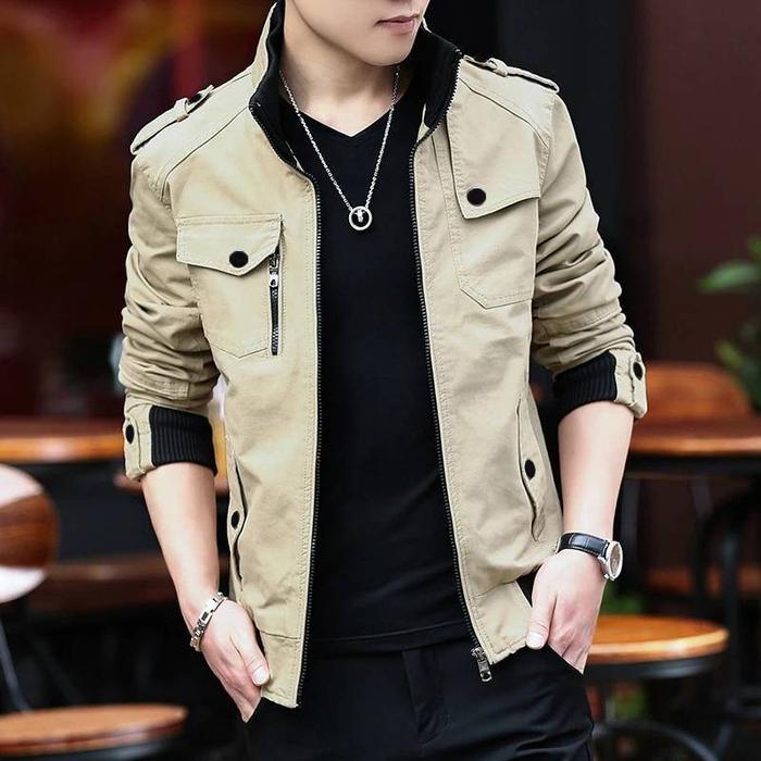 JAKET PRIA BOMBER MILITARY KLASIK NWS PROJECT