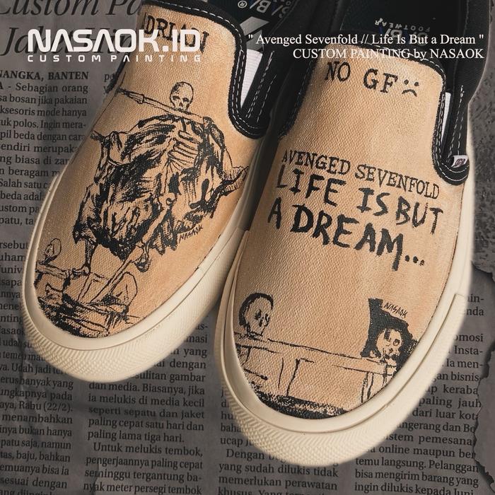 Sepatu Custom Painting / Slip On
