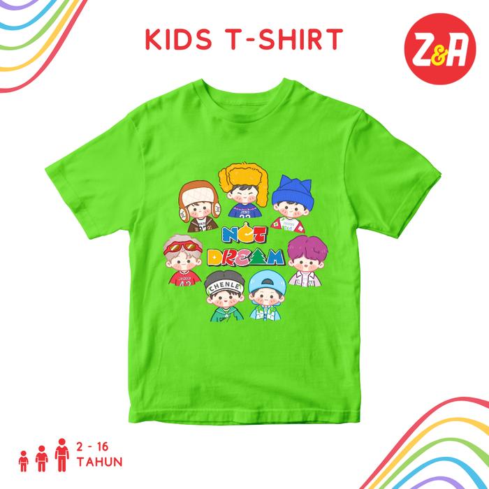 Kaos Anak Kartun NCT DREAM | Baju Atasan Anak Lengan Pendek Kpop Nct Dream | Tshirt Anak Perempuan U