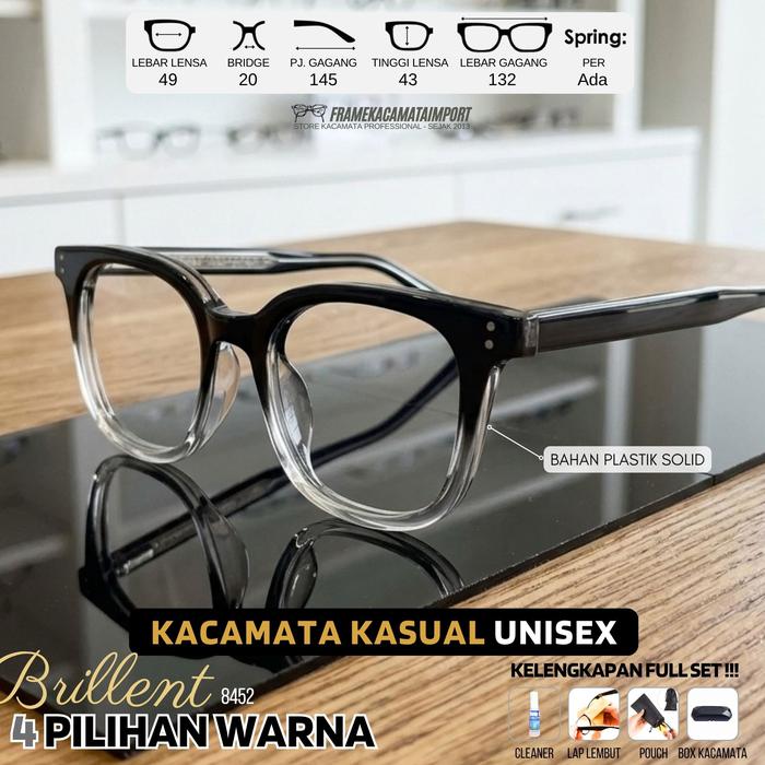 Kacamata ANTI RADIASI Pria Wanita Kacamata Oval Plastik Minus - 0.25 s/d -6.00 Silinder 2 Antiradias