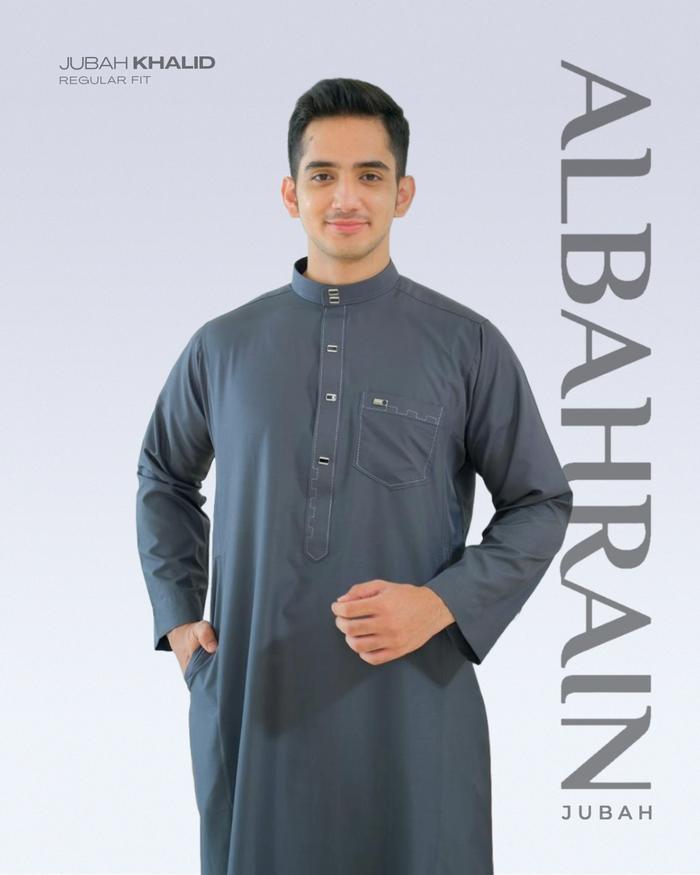 Jubah Gamis Pria Albahrain Jubah Khalid NEW