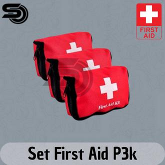 P3K Set Lengkap First Aid Tas Kotak Obat Mini Pouch TravelEmergency Survival Kit