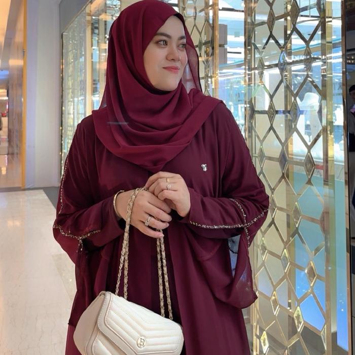 QYS - Abaya Dubai Series Raya 2026 INNER SAJA dan OUTER SAJA  - Bahan dan Payet Premium