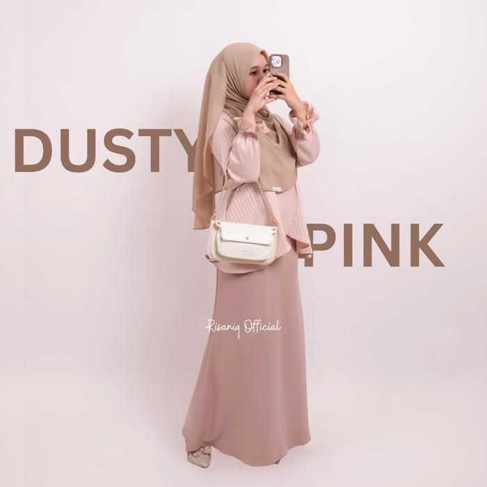 Leona One Set Rok by Risaniq- One Set Salur Busui Friendly Cantik dan Elegan Kekinian