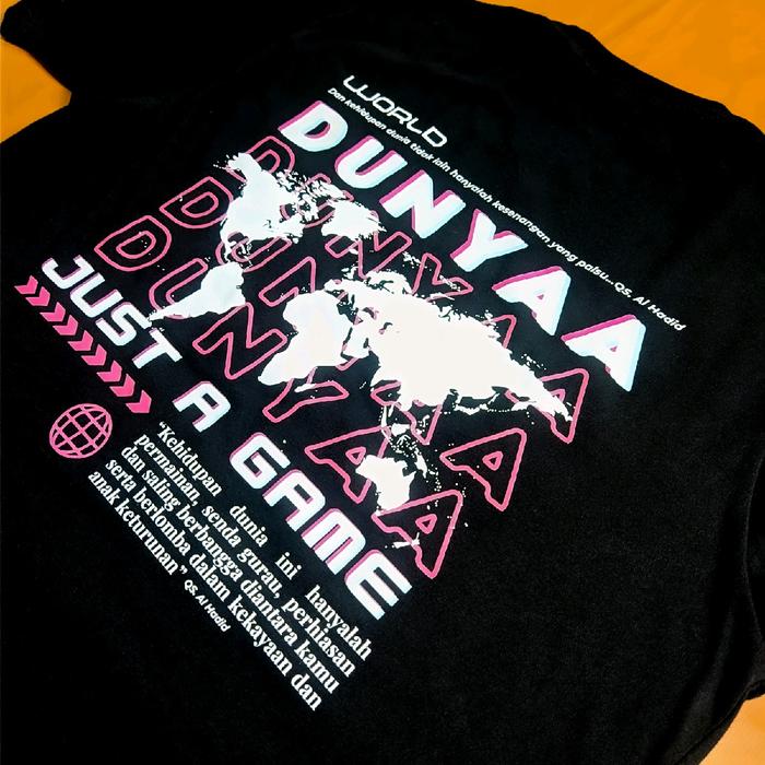DUNYA JUST A GAME - SHOOD KAOS DAKWAH ISLAMI MUSLIM HIJRAH STREETWEAR DISTRO